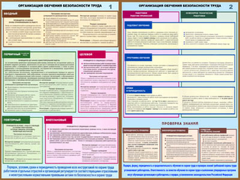 ПС41 Организация обучения безопасности труда (бумага, a2, 2 листа) - Плакаты - Охрана труда - Магазин охраны труда ИЗО Стиль